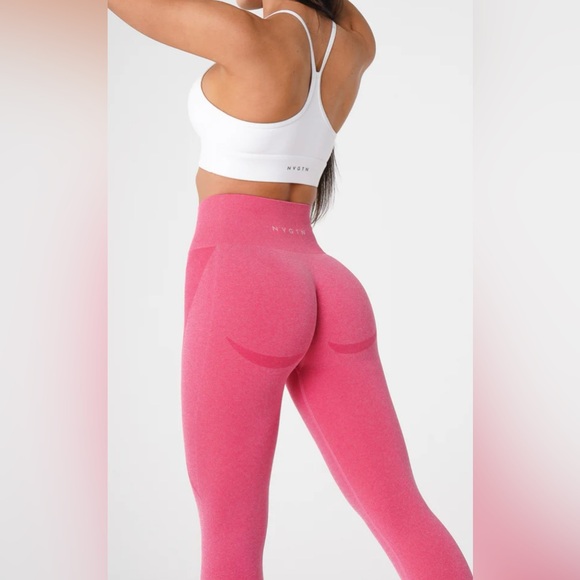 NWOT NVGTN Hot Pink Contour Seamless Leggings - Picture 2 of 9